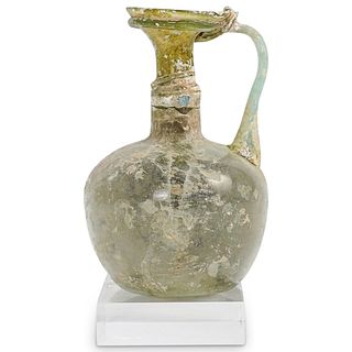 Ancient Roman Glass Oinochoe Ewer