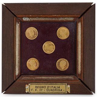 (5Pc) Kingdom of Italy Gold Coin Set