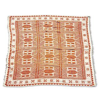Scandinavian hand-woven carpet