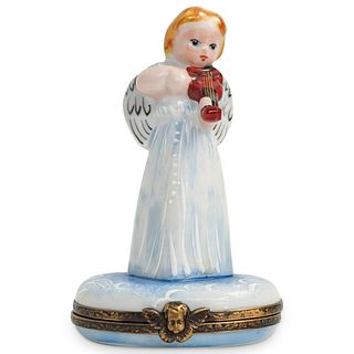 Limoges Porcelain Angel Trinket Box