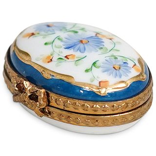 Limoges Miniature Porcelain Trinket Box