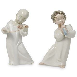 (2Pc) Lladro Porcelain Angels