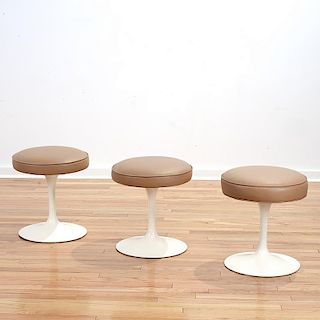 Set (3) Eero Saarinen for Knoll "Tulip" stools