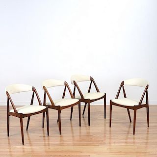 Set (4) Kai Kristiansen teak dining chairs