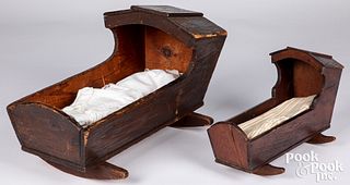 Two doll cradles, 19th c.