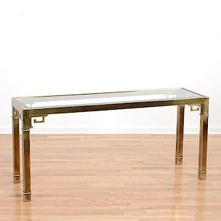 Mastercraft Chinese style brass console table