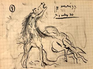 Pablo Picasso (1881-1973) Ink on Paper