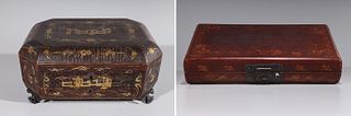 Two Chinese Lacquer Boxes