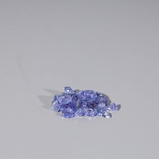 Large Group Of Faceted Tanzanites