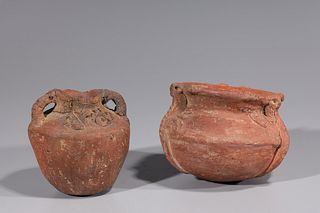 Two Pre-Columbian Style Pottery Jars