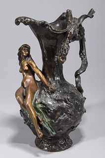 Art Nouveau Bronze Ewer