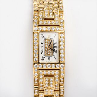 Audemars Piguet Diamond Pave' Charleston Watch, 18k