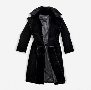 Black Sheared Mink Fur Coat, AKRIS 