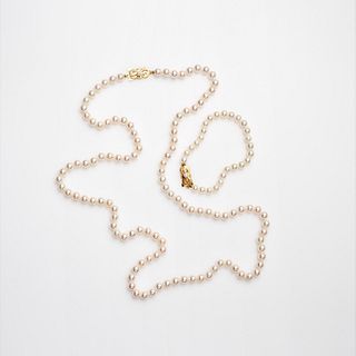 Mikimoto Akoya Cultured Pearl Necklace / Bracelet 