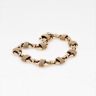 Stylized 14K Gold Bracelet