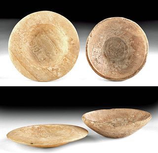 Near-Miniature Egyptian Alabaster Bowls (pr)
