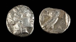 Greek Attic Athenian Silver Drachm