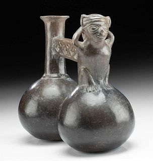 Chimu / Inca Pottery Figural Whistle Vessel, ex-Museum