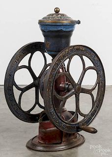 Cast iron Elgin National Coffee Mill, 19th c.
