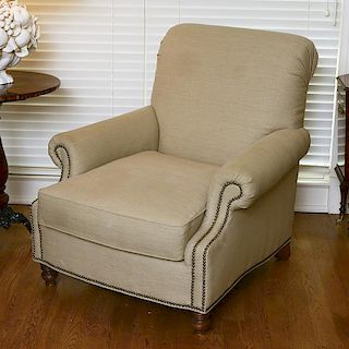 Ralph Lauren close-nail upholstered club chair
