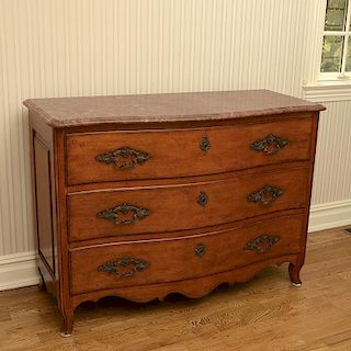 Ralph Lauren marble top chest of drawers