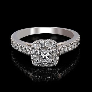 Diamond Platinum Ring EGL CERTIFIED