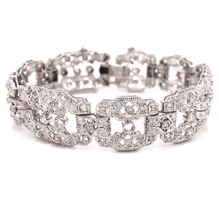 Art Deco 14k Diamond Braceletت