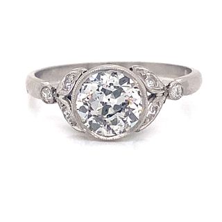 1920صs Platinum Diamond Engagement Ring