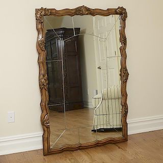 Ralph Lauren carved wood wall mirror