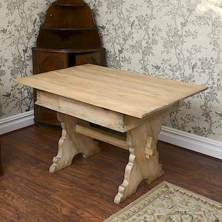 Ralph Lauren Home stripped pine hutch table