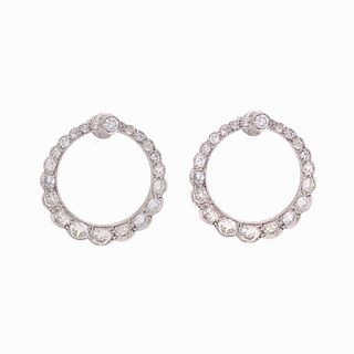 Platinum 5.20ct Diamond Earrings