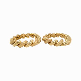 (2) Two 18 Karat Yellow Gold Bracelets