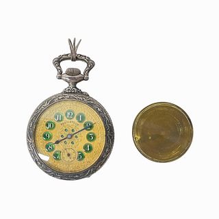 Rare Railroad Regulateur Pocket Watch and Compass