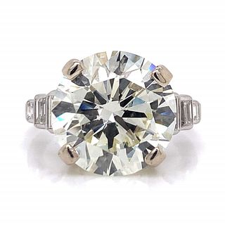 9.39 Ct Art Deco Diamond Engagement Ring