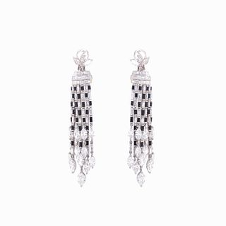 Platinum 19.50ct Diamond Chandelier Earrings