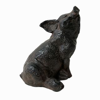 Chinese Plaster Pig Sculpture