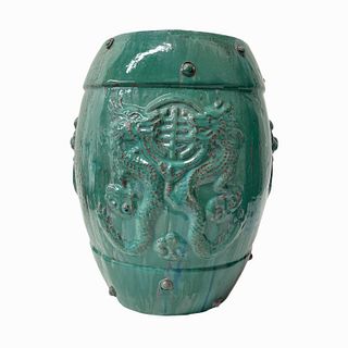 Chinese Large Porcelain Urn with Longevity Symbol