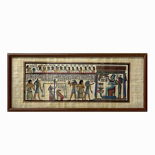 Egyptian Painted Linen Panel