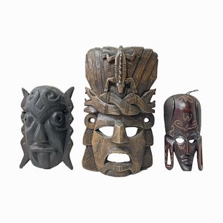 Lot of Antique Tribal Masks