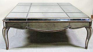 ART DECO STYLE MIRRORED COFFEE TABLE