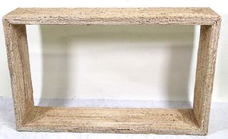 CONTEMPORARY RUSH COVERED CONSOLE TABLE