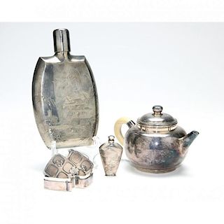 Four Japanese Silver Items