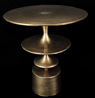 EROS MULTI-TIERED GOLD SIDE TABLE