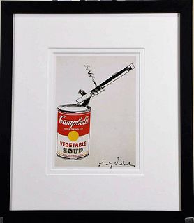 ATTRIBUTED TO ANDY WARHOL "SOUP CAN" PRINT