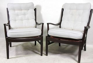 PAIR OF  PARKER KNOLL MID-CENTURY MODERN ARMCHAIRS