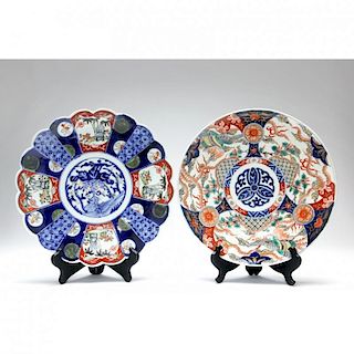 Two Japanese Imari Porcelain Chargers