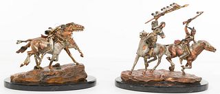 C. A. Pardell for American Legends Series Mixed Metal Sculptures