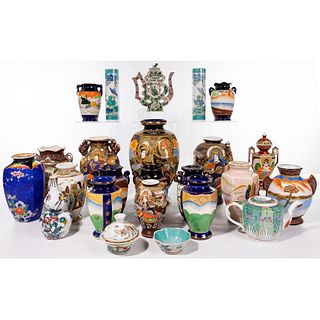 Chinese Famille Verte Style Porcelain Assortment