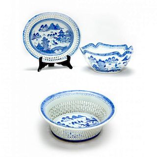 Three 19th Century Chinese Canton Porcelains
