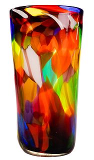 Art Glass Floor Vase